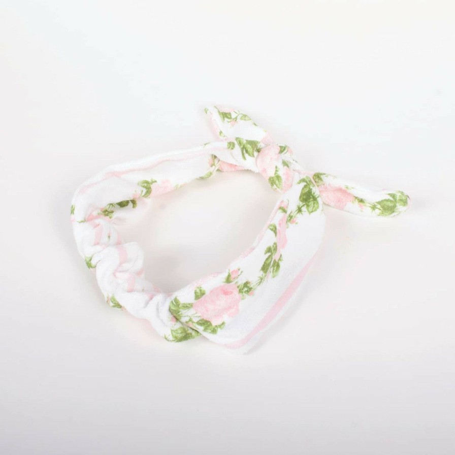 Apparel & Sleepwear 8 Oak Lane  | Pink Rose Vine Terry Spa Headband